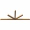 Ekena Millwork Saratoga Timber Gable Bracket, Western Red Cedar, 108"W x 45"H x 3 1/2"D x 3 1/2"F, 10/12 Pitch GBW108X45X0404SAR00SWR - alternate 3